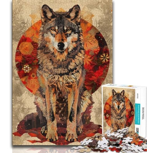 Fantasy Wolf 2000-teiliges Puzzle für Erwachsene und Jugendliche, Spielzeug, Lernspiele, Stressabbau, Wunschliste mit Weihnachtsmann, 70x100cm Fantasy Wolf 2000-teiliges Puzzle für Erwachsene und Jugendliche, Spielzeug, Lernspiele, Stressabbau, Wunschliste mit Weihnachtsmann, 70x100cm von FLKFDOZ