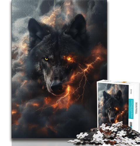 Fantasy-Wolf-Porträt-Puzzle 2000 Teile für Teenager-Geschenke, Quizspiel, Wanddekoration, einzigartige Geburtstags, 70x100cm Fantasy-Wolf-Porträt-Puzzle 2000 Teile für Teenager-Geschenke, Quizspiel, Wanddekoration, einzigartige Geburtstags, 70x100cm von FLKFDOZ