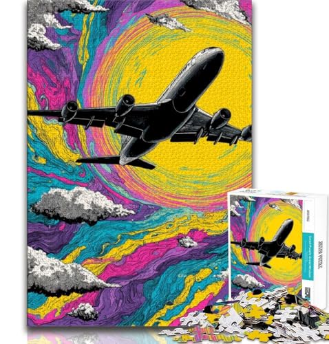 Farbflugzeug-Puzzle für Teenager, 1000 Teile, Stressabbau, schwierige Herausforderung, stärkt die Liebe zwischen Paaren, 50x75cm Farbflugzeug-Puzzle für Teenager, 1000 Teile, Stressabbau, schwierige Herausforderung, stärkt die Liebe zwischen Paaren, 50x75cm von FLKFDOZ
