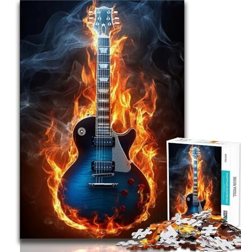 Flammengitarre, 1000 Teile Puzzle für Erwachsene und Jugendliche, Spielzeug, Lernspiele, Stressabbau, tolle Geschenke und Spielzeuge, 50x75cm Flammengitarre, 1000 Teile Puzzle für Erwachsene und Jugendliche, Spielzeug, Lernspiele, Stressabbau, tolle Geschenke und Spielzeuge, 50x75cm von FLKFDOZ