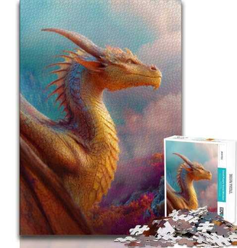 Fliegender Drache, 1000 Teile Puzzle für Erwachsene und Jugendliche, Spielzeug, Lernspiele, Stressabbau, tolle Geschenke und Spielzeuge, 50x75cm Fliegender Drache, 1000 Teile Puzzle für Erwachsene und Jugendliche, Spielzeug, Lernspiele, Stressabbau, tolle Geschenke und Spielzeuge, 50x75cm von FLKFDOZ