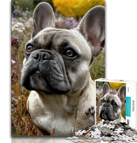 Französische Bulldogge Puzzle für Teenager, 1000 Teile, herausfordernd zu vervollständigen, Aber lustiges und humorvolles Lernspiel zum Geburtstag, 50x75cm Französische Bulldogge Puzzle für Teenager, 1000 Teile, herausfordernd zu vervollständigen, Aber lustiges und humorvolles Lernspiel zum Geburtstag, 50x75cm von FLKFDOZ