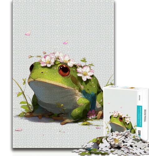 Frosch-Puzzle mit 1000 Teilen, anspruchsvolles Spiel und Familienspiel, ganze Familie, 50x75cm Frosch-Puzzle mit 1000 Teilen, anspruchsvolles Spiel und Familienspiel, ganze Familie, 50x75cm von FLKFDOZ