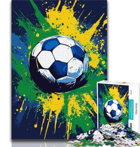 Fußball-Puzzles für Teenager, helfen dem Gehirn, süchtig machendes Spielzeug zu trainieren, um Geduld zu fördern. EIN Kunstwerk, 38x26cm Fußball-Puzzles für Teenager, helfen dem Gehirn, süchtig machendes Spielzeug zu trainieren, um Geduld zu fördern. EIN Kunstwerk, 38x26cm von FLKFDOZ
