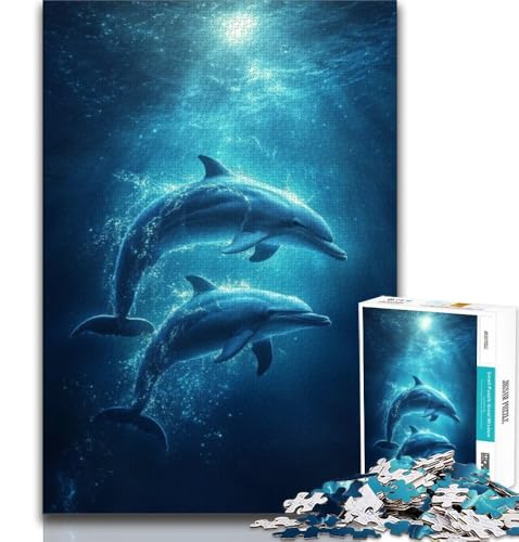 Galaxy Dolphin Puzzle 1000 Teile für Erwachsene, Geschenke, anspruchsvolles Spiel und Familienspiel, Wanddekoration, einzigartige Geburtstags, 50x75cm Galaxy Dolphin Puzzle 1000 Teile für Erwachsene, Geschenke, anspruchsvolles Spiel und Familienspiel, Wanddekoration, einzigartige Geburtstags, 50x75cm von FLKFDOZ