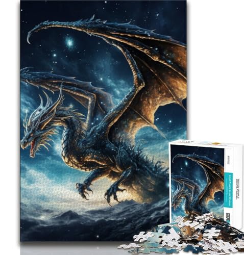 Galaxy Dragon 1000-teiliges Puzzle für Erwachsene und Jugendliche, hilft dem Gehirn beim Trainieren, süchtig machendes Spielzeug, um Geduld zu fördern, geeignet für Paare, 38x26cm Galaxy Dragon 1000-teiliges Puzzle für Erwachsene und Jugendliche, hilft dem Gehirn beim Trainieren, süchtig machendes Spielzeug, um Geduld zu fördern, geeignet für Paare, 38x26cm von FLKFDOZ