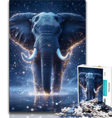 Galaxy Elephant Puzzles für Teenager, 1000 Teile, Spielspielzeug, jedes Teil ist einzigartig – anspruchsvolles Familienspiel, 50x75cm Galaxy Elephant Puzzles für Teenager, 1000 Teile, Spielspielzeug, jedes Teil ist einzigartig – anspruchsvolles Familienspiel, 50x75cm von FLKFDOZ