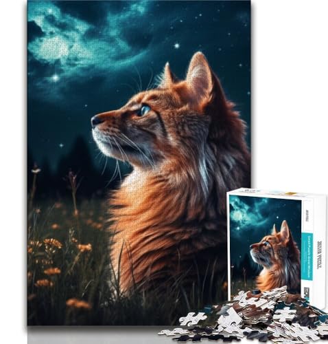 Galaxy Wolf 1000-teiliges Puzzle für Erwachsene und Jugendliche, Spielzeug, Lernspiele, Stressabbau, tolle Geschenke und Spielzeuge, 38x26cm Galaxy Wolf 1000-teiliges Puzzle für Erwachsene und Jugendliche, Spielzeug, Lernspiele, Stressabbau, tolle Geschenke und Spielzeuge, 38x26cm von FLKFDOZ