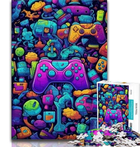 Gamecontroller-Puzzle mit 1000 Teilen, anspruchsvolles Spiel und Familienspiel, ganze Familie, 38x52cm Gamecontroller-Puzzle mit 1000 Teilen, anspruchsvolles Spiel und Familienspiel, ganze Familie, 38x52cm von FLKFDOZ