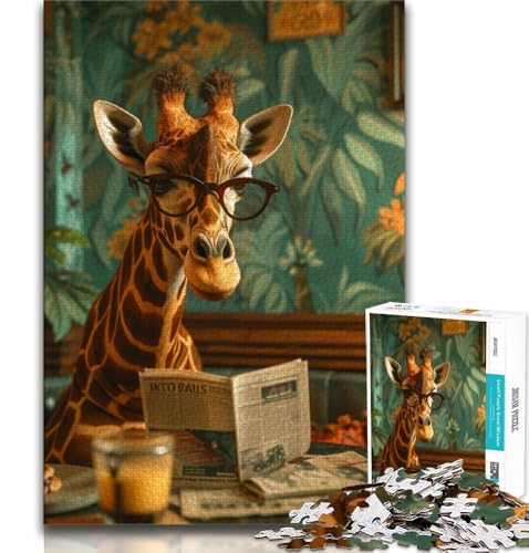 Giraffen-Lese-Puzzles für Teenager, 1000, helfen dem Gehirn, süchtig machendes Spielzeug zu trainieren, um Geduld zu fördern, EIN Kunstwerk, 50x75cm Giraffen-Lese-Puzzles für Teenager, 1000, helfen dem Gehirn, süchtig machendes Spielzeug zu trainieren, um Geduld zu fördern, EIN Kunstwerk, 50x75cm von FLKFDOZ