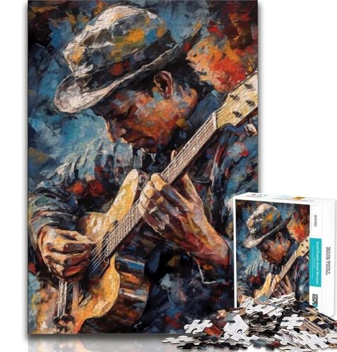 Gitarristen-Puzzles für Erwachsene und Teenager, Lernspiele, Heimdekoration, geeignet für die Schreibtischdekoration, 38x26cm Gitarristen-Puzzles für Erwachsene und Teenager, Lernspiele, Heimdekoration, geeignet für die Schreibtischdekoration, 38x26cm von FLKFDOZ