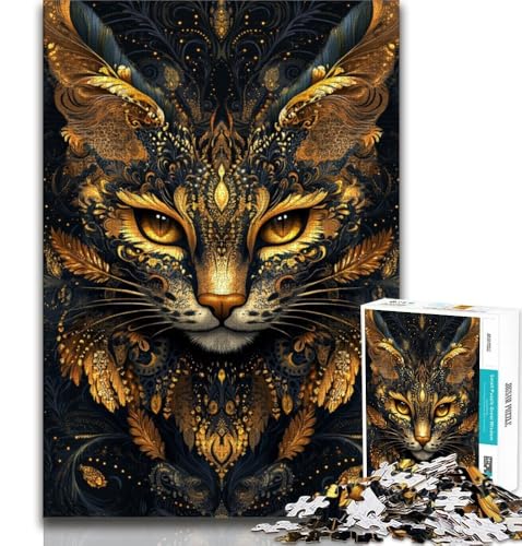 Golden Lynx Puzzle 1000 Teile für Teenager Geschenke, Spielzeug Lernspiele Stressabbau Tolle Geschenke und Spielzeuge 50x75cm Golden Lynx Puzzle 1000 Teile für Teenager Geschenke, Spielzeug Lernspiele Stressabbau Tolle Geschenke und Spielzeuge 50x75cm von FLKFDOZ