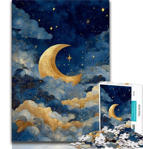 Golden Moon Puzzles für Erwachsene, 1000 Puzzles, anspruchsvolle Spielegeschenke, ganze Familie, 38x52cm Golden Moon Puzzles für Erwachsene, 1000 Puzzles, anspruchsvolle Spielegeschenke, ganze Familie, 38x52cm von FLKFDOZ