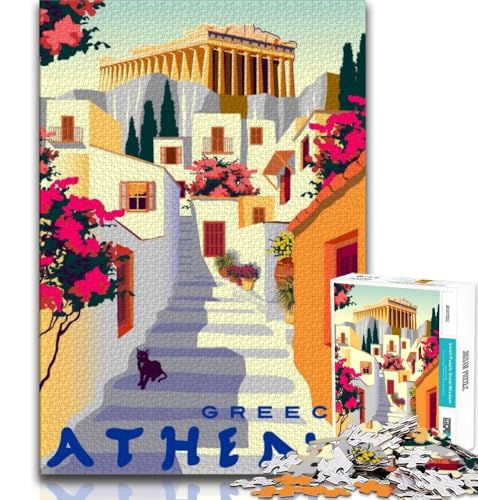 Griechenland Athen Reise 2000-teiliges Puzzle für Erwachsene und Jugendliche, anspruchsvolles Spiel und Familienspiel, ganze Familie, 70x100cm Griechenland Athen Reise 2000-teiliges Puzzle für Erwachsene und Jugendliche, anspruchsvolles Spiel und Familienspiel, ganze Familie, 70x100cm von FLKFDOZ