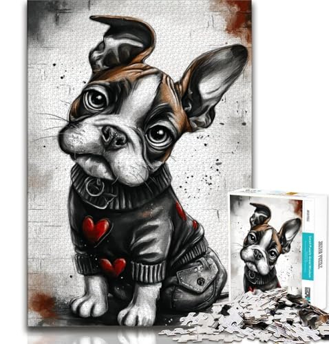 Happy Boxer Puppy Puzzle 2000 Teile für Teenager, Lernspiele, Heimdekoration, Geschenk für die ganze Familie, 70x100cm Happy Boxer Puppy Puzzle 2000 Teile für Teenager, Lernspiele, Heimdekoration, Geschenk für die ganze Familie, 70x100cm von FLKFDOZ