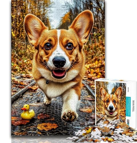 Happy Corgi 1000-teiliges Puzzle für Erwachsene und Jugendliche, Spielzeug, Lernspiele, Stressabbau, Wunschliste mit Weihnachtsmann, 50x75cm Happy Corgi 1000-teiliges Puzzle für Erwachsene und Jugendliche, Spielzeug, Lernspiele, Stressabbau, Wunschliste mit Weihnachtsmann, 50x75cm von FLKFDOZ