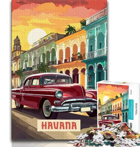 Havanna-Puzzles für Erwachsene und Jugendliche, Spielzeug, Lernspiele, Stressabbau, tolle Geschenke und Spielzeuge, 50x75cm Havanna-Puzzles für Erwachsene und Jugendliche, Spielzeug, Lernspiele, Stressabbau, tolle Geschenke und Spielzeuge, 50x75cm von FLKFDOZ