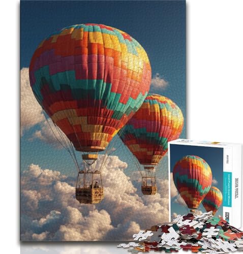 Heißluftballon-Puzzle 1000 Teile für Teenager-Geschenke, Spielzeug, Lernspiele, Stressabbau, tolle Geschenke und Spielzeuge, 50x75cm Heißluftballon-Puzzle 1000 Teile für Teenager-Geschenke, Spielzeug, Lernspiele, Stressabbau, tolle Geschenke und Spielzeuge, 50x75cm von FLKFDOZ