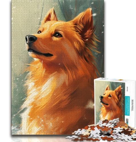 Hunde-Puzzle für Teenager, 1000 Teile, Familienspiel, Stressabbau, schwierige Herausforderung, Künstlersammlung, bildende Kunst, 50x75cm Hunde-Puzzle für Teenager, 1000 Teile, Familienspiel, Stressabbau, schwierige Herausforderung, Künstlersammlung, bildende Kunst, 50x75cm von FLKFDOZ