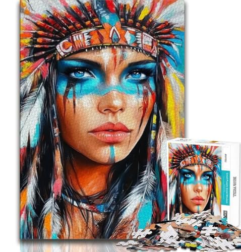 Indische Prinzessinnen-Puzzles für Teenager, 2000 Teile, Familienspiel, Stressabbau, schwierige Herausforderung, Wichtelgeschenke, 70x100cm Indische Prinzessinnen-Puzzles für Teenager, 2000 Teile, Familienspiel, Stressabbau, schwierige Herausforderung, Wichtelgeschenke, 70x100cm von FLKFDOZ