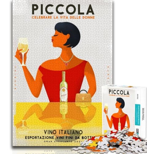 Italienischer Wein Vintage Puzzle 1000 Teile für Teenager Geschenke, Quizspiel Wanddekoration Einzigartige Geburtstags 38x52cm Italienischer Wein Vintage Puzzle 1000 Teile für Teenager Geschenke, Quizspiel Wanddekoration Einzigartige Geburtstags 38x52cm von FLKFDOZ