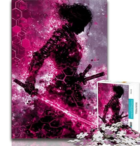 Japanische Ninja-Kriegerin, 1000-teiliges Puzzle für Erwachsene und Jugendliche, Quizspiel, Wanddekoration, einzigartige Geburtstags, 38x26cm Japanische Ninja-Kriegerin, 1000-teiliges Puzzle für Erwachsene und Jugendliche, Quizspiel, Wanddekoration, einzigartige Geburtstags, 38x26cm von FLKFDOZ