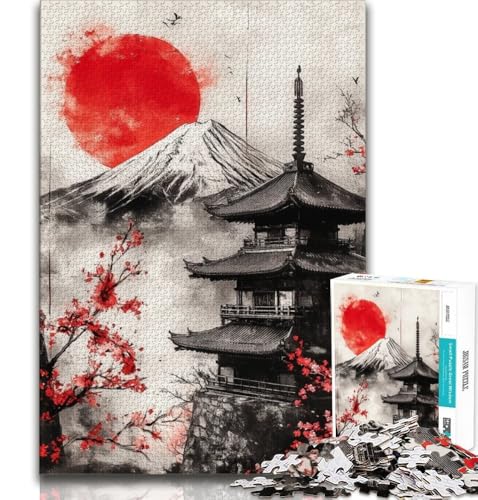 Japanischer Tempel, Kirschblüten, Puzzle für Erwachsene, 2000 Teile, Lernspiel, Herausforderung, Spielzeug, Wanddekoration, einzigartige Geburtstags, 70x100cm Japanischer Tempel, Kirschblüten, Puzzle für Erwachsene, 2000 Teile, Lernspiel, Herausforderung, Spielzeug, Wanddekoration, einzigartige Geburtstags, 70x100cm von FLKFDOZ