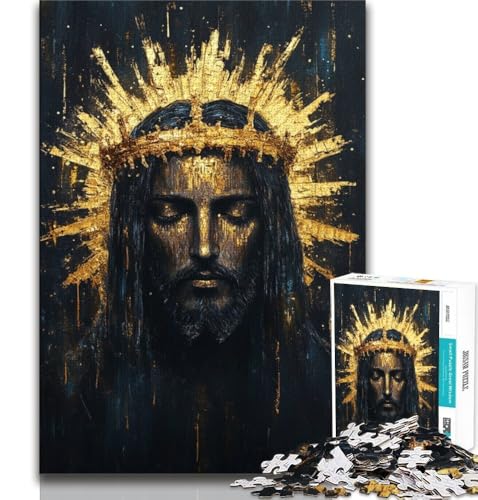 Jesus 1000-teiliges Puzzle für Erwachsene und Jugendliche, Spielzeug, Lernspiele, Stressabbau, geeignet als Schreibtischdekoration, 38x26cm Jesus 1000-teiliges Puzzle für Erwachsene und Jugendliche, Spielzeug, Lernspiele, Stressabbau, geeignet als Schreibtischdekoration, 38x26cm von FLKFDOZ