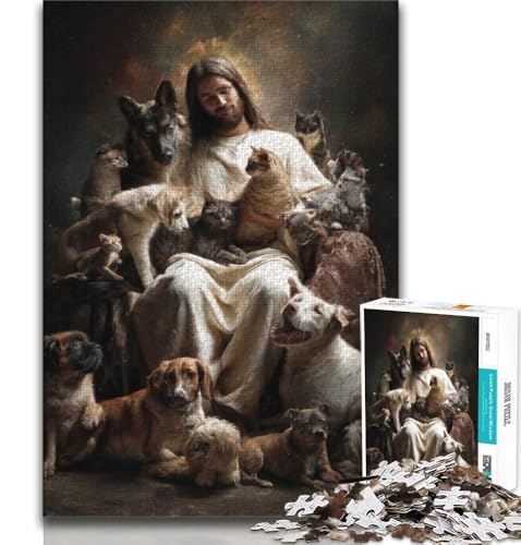 Jesus Art Puzzle 2000 Teile für Erwachsene und Jugendliche, hilft dem Gehirn, süchtig machendes Spielzeug zu trainieren, um Geduld und Eltern-Kind-Interaktion zu fördern, 70x100cm Jesus Art Puzzle 2000 Teile für Erwachsene und Jugendliche, hilft dem Gehirn, süchtig machendes Spielzeug zu trainieren, um Geduld und Eltern-Kind-Interaktion zu fördern, 70x100cm von FLKFDOZ