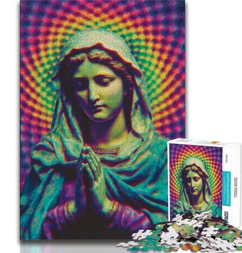 Jungfrau Maria 2000-teiliges Puzzle für Erwachsene und Jugendliche, Quizspiel, Wanddekoration, einzigartige Geburtstags, 70x100cm von FLKFDOZ