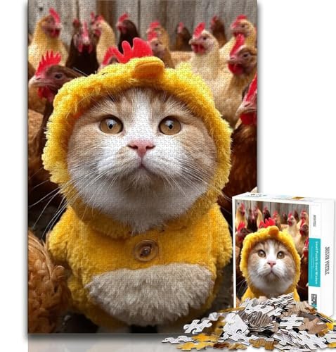 Kätzchen-Puzzle, 1000 Teile, für Erwachsene und Jugendliche, Spielzeug, Lernspiele, Stressabbau, tolle Geschenke und Spielzeuge, 50x75cm Kätzchen-Puzzle, 1000 Teile, für Erwachsene und Jugendliche, Spielzeug, Lernspiele, Stressabbau, tolle Geschenke und Spielzeuge, 50x75cm von FLKFDOZ