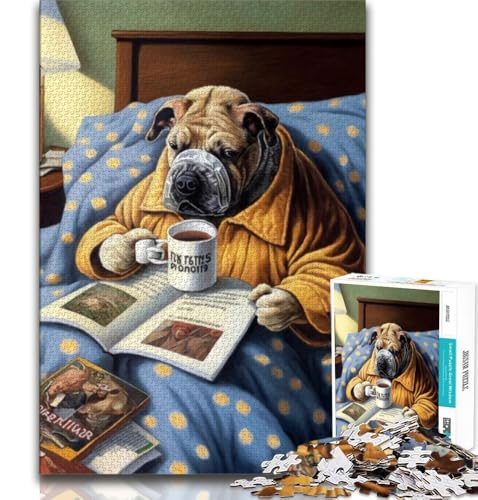 Kaffeetrinkender Hund Puzzles für Teenager 1000 Teile Puzzle Denkspiel Wanddekoration Einzigartige Geburtstags 38x52cm Kaffeetrinkender Hund Puzzles für Teenager 1000 Teile Puzzle Denkspiel Wanddekoration Einzigartige Geburtstags 38x52cm von FLKFDOZ