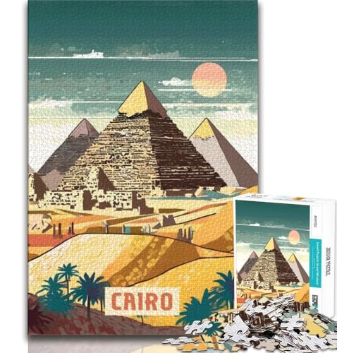 Kairo-Puzzles für Erwachsene und Jugendliche, anspruchsvolles Spiel und Familienspiel, ganze Familie, 50x75cm Kairo-Puzzles für Erwachsene und Jugendliche, anspruchsvolles Spiel und Familienspiel, ganze Familie, 50x75cm von FLKFDOZ