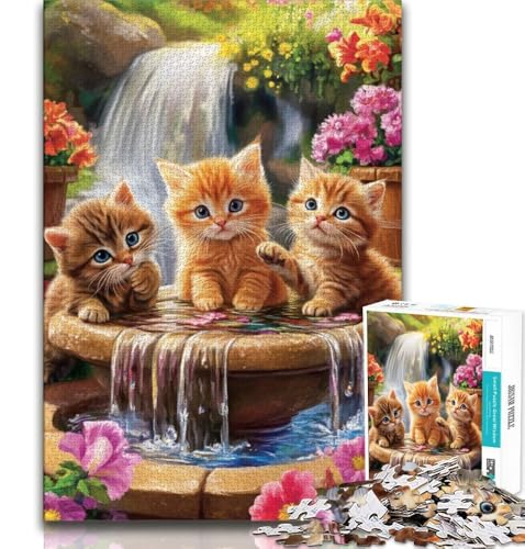Katze im Garten Puzzle für Erwachsene 1000 Teile Puzzle, Denkspiel Wanddekoration Einzigartige Geburtstags 38x52cm Katze im Garten Puzzle für Erwachsene 1000 Teile Puzzle, Denkspiel Wanddekoration Einzigartige Geburtstags 38x52cm von FLKFDOZ