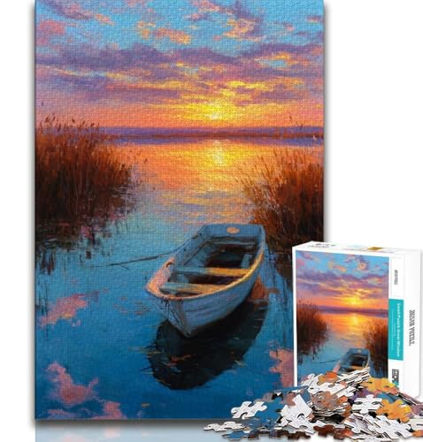 Kleines Boot bei Sonnenuntergang, 2000-teiliges Puzzle für Erwachsene und Jugendliche, Lernspielzeug, Familienspiele, Geburtstagsgeschenk, Geschenke, 70x100cm Kleines Boot bei Sonnenuntergang, 2000-teiliges Puzzle für Erwachsene und Jugendliche, Lernspielzeug, Familienspiele, Geburtstagsgeschenk, Geschenke, 70x100cm von FLKFDOZ