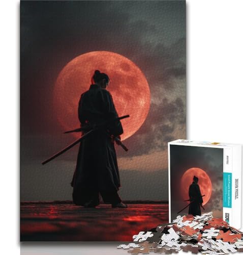 Krieger unter dem Blutmond, 1000 Teile Puzzle für Erwachsene und Jugendliche, Spielzeug, Lernspiele, Stressabbau, tolle Geschenke und Spielzeuge, 50x75cm Krieger unter dem Blutmond, 1000 Teile Puzzle für Erwachsene und Jugendliche, Spielzeug, Lernspiele, Stressabbau, tolle Geschenke und Spielzeuge, 50x75cm von FLKFDOZ