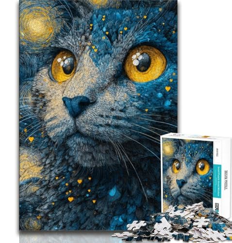 Künstlerische Katzen-Puzzles für Erwachsene, 2000 Puzzleteile, anspruchsvolles Spiel und Familienspiel mit vollständig ineinandergreifenden, zufällig geformten Teilen, 70x100cm Künstlerische Katzen-Puzzles für Erwachsene, 2000 Puzzleteile, anspruchsvolles Spiel und Familienspiel mit vollständig ineinandergreifenden, zufällig geformten Teilen, 70x100cm von FLKFDOZ