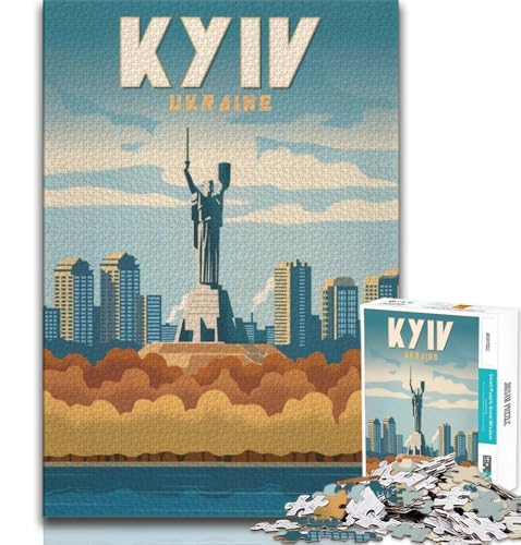 Kyiv-Puzzle 1000 Teile für Teenager-Geschenke, Quizspiel, Wanddekoration, einzigartige Geburtstags, 38x52cm Kyiv-Puzzle 1000 Teile für Teenager-Geschenke, Quizspiel, Wanddekoration, einzigartige Geburtstags, 38x52cm von FLKFDOZ