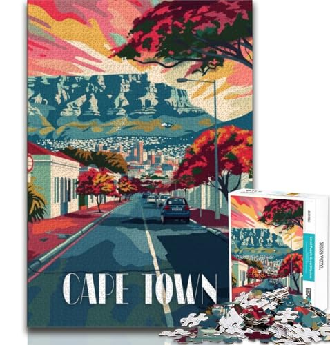Lebendige Straßenpuzzles von Kapstadt mit 1000 Teilen für Erwachsene, anspruchsvolles Spiel und Familienspaß, ganze Familie, 38x26cm Lebendige Straßenpuzzles von Kapstadt mit 1000 Teilen für Erwachsene, anspruchsvolles Spiel und Familienspaß, ganze Familie, 38x26cm von FLKFDOZ