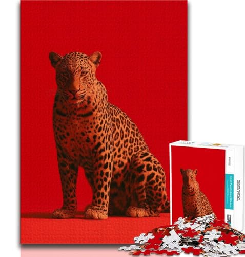 Leoparden-Puzzle 1000 Teile für Teenager-Geschenke, Quizspiel, Wanddekoration, einzigartige Geburtstags, 38x52cm Leoparden-Puzzle 1000 Teile für Teenager-Geschenke, Quizspiel, Wanddekoration, einzigartige Geburtstags, 38x52cm von FLKFDOZ
