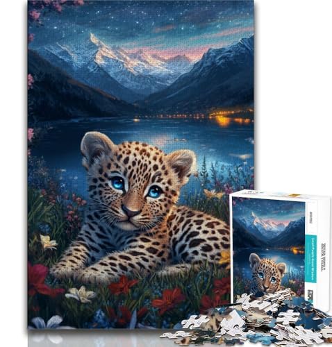 Leopardenbaby-Puzzle für Erwachsene, 1000 Teile, anspruchsvolles Spiel und Familienspiel, ganze Familie, 38x26cm Leopardenbaby-Puzzle für Erwachsene, 1000 Teile, anspruchsvolles Spiel und Familienspiel, ganze Familie, 38x26cm von FLKFDOZ