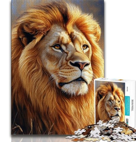 Lion Art 1000-teiliges Puzzle für Erwachsene und Jugendliche, Lernspielzeug, Familienspiele, Geburtstagsgeschenk, Geschenke, 50x75cm Lion Art 1000-teiliges Puzzle für Erwachsene und Jugendliche, Lernspielzeug, Familienspiele, Geburtstagsgeschenk, Geschenke, 50x75cm von FLKFDOZ