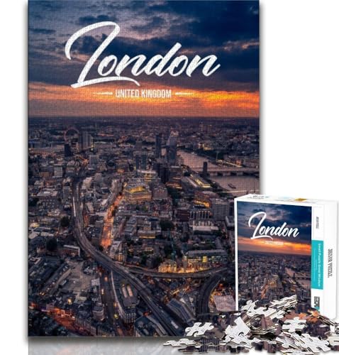 London-Puzzle für Teenager, 1000 Teile, anspruchsvolles Spiel, Geschenke für die ganze Familie, 38x52cm London-Puzzle für Teenager, 1000 Teile, anspruchsvolles Spiel, Geschenke für die ganze Familie, 38x52cm von FLKFDOZ