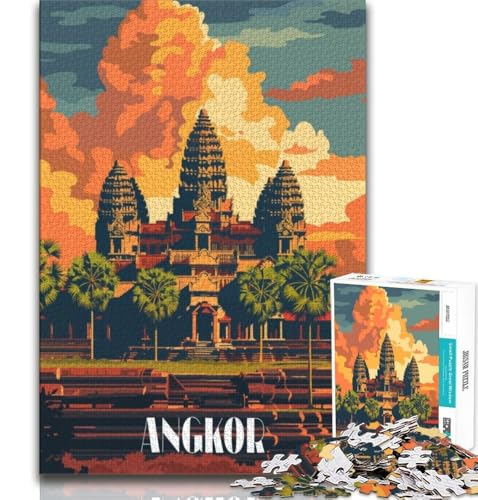 Majestätisches Angkor-Puzzle mit 2000 Teilen für Erwachsene und Jugendliche, Lernspielzeug, ganze Familie, 70x100cm Majestätisches Angkor-Puzzle mit 2000 Teilen für Erwachsene und Jugendliche, Lernspielzeug, ganze Familie, 70x100cm von FLKFDOZ