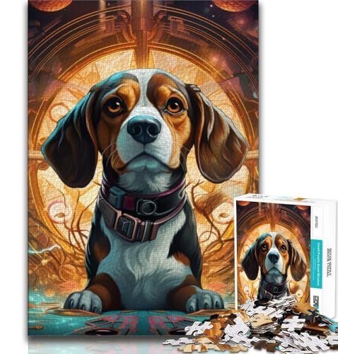 Mechanisches Hunde-Puzzle für Erwachsene und Teenager, herausfordernd zu vervollständigen, Aber EIN lustiges und humorvolles Geburtstagsgeschenk, Geschenke, Wandkunst, 70x100cm von FLKFDOZ
