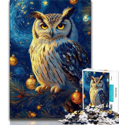 Midnight Owl Puzzle 1000 Teile für Teenager Geschenke, Spielzeug Lernspiele Stressabbau Tolle Geschenke und Spielzeuge 50x75cm Midnight Owl Puzzle 1000 Teile für Teenager Geschenke, Spielzeug Lernspiele Stressabbau Tolle Geschenke und Spielzeuge 50x75cm von FLKFDOZ
