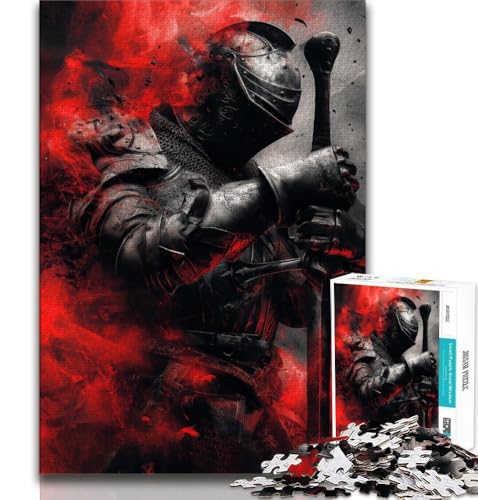 Mittelalterliche Ritter-Puzzles, 1000 Teile, für Erwachsene, Geschenke, anspruchsvoll zu vervollständigen, Aber lustig und humorvoll, einzigartige Heimdekoration und Geschenke, 38x52cm von FLKFDOZ