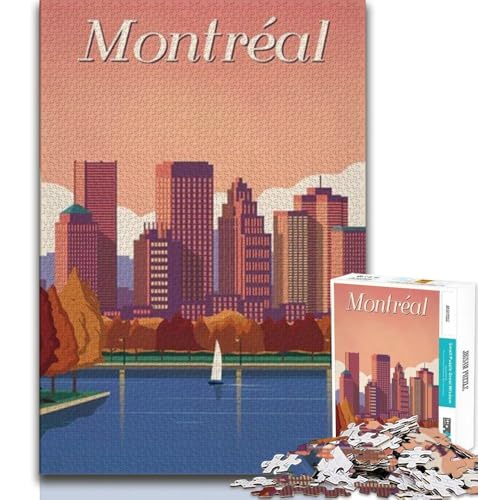 Montreal-Puzzles für Erwachsene und Teenager, Puzzle, Spielzeug, Lernspiele, Stressabbau, tolle Geschenke und Spielzeuge, 38x52cm Montreal-Puzzles für Erwachsene und Teenager, Puzzle, Spielzeug, Lernspiele, Stressabbau, tolle Geschenke und Spielzeuge, 38x52cm von FLKFDOZ