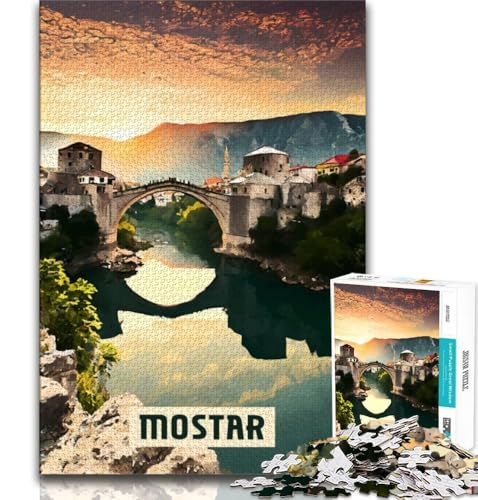 Mostar Puzzles für Erwachsene und Jugendliche, anspruchsvolles Spiel und Familienspiel, ganze Familie, 50x75cm Mostar Puzzles für Erwachsene und Jugendliche, anspruchsvolles Spiel und Familienspiel, ganze Familie, 50x75cm von FLKFDOZ
