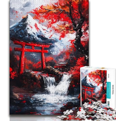 Mount Fuji, Japan Puzzle für Teenager, 1000 Teile, Stressabbau, schwierige Herausforderung, stärkt die Liebe zwischen Paaren, 38x26cm Mount Fuji, Japan Puzzle für Teenager, 1000 Teile, Stressabbau, schwierige Herausforderung, stärkt die Liebe zwischen Paaren, 38x26cm von FLKFDOZ